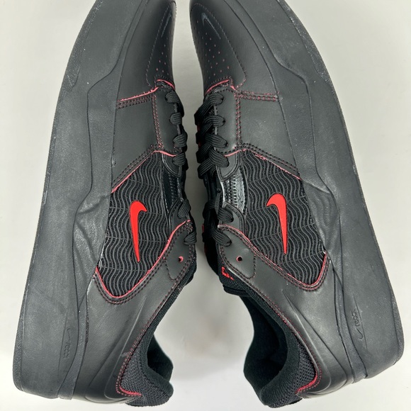 Men's Nike SB Ishod Wair Skate Skateboard Shoes Black/Red DV5473-001 - Size 11 - Picture 6 of 9